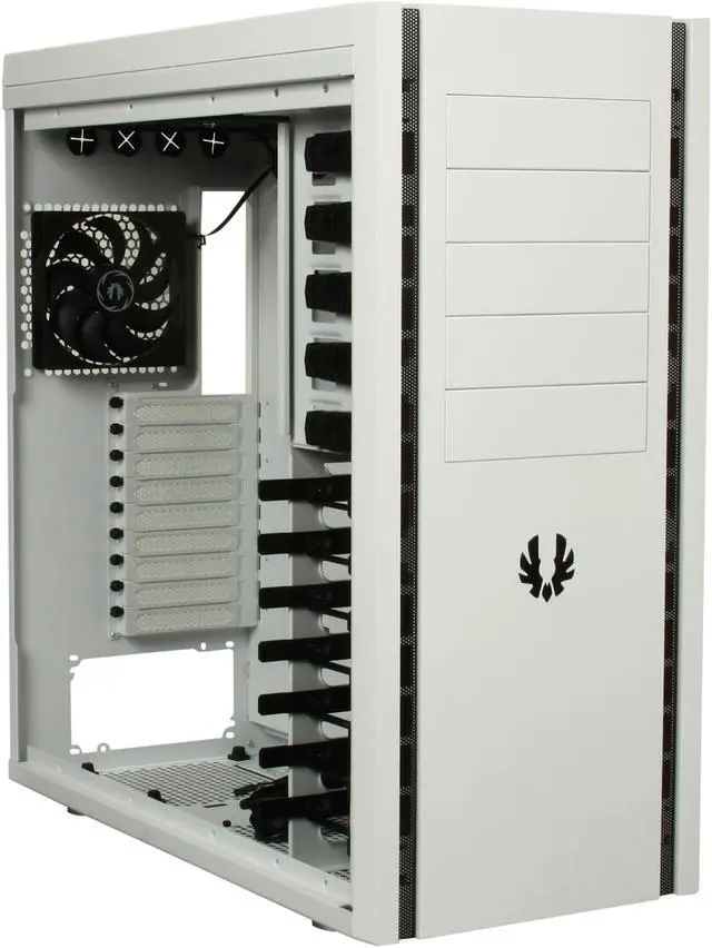 Alt view image 7 of 10 - BitFenix Shinobi XL Window White Steel / Plastic ATX Full Tower Computer Case