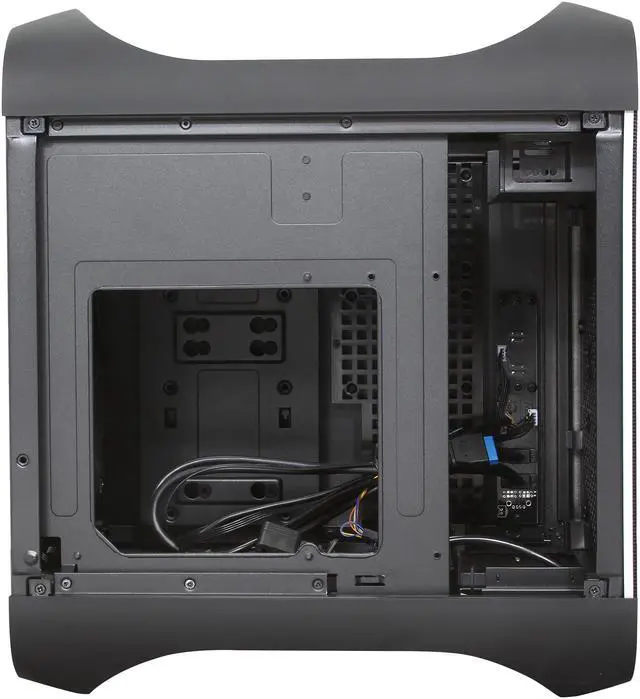 Alt view image 7 of 12 - BitFenix Prodigy M Midnight Black Steel/ Plastic Micro ATX Mini Tower Computer Case