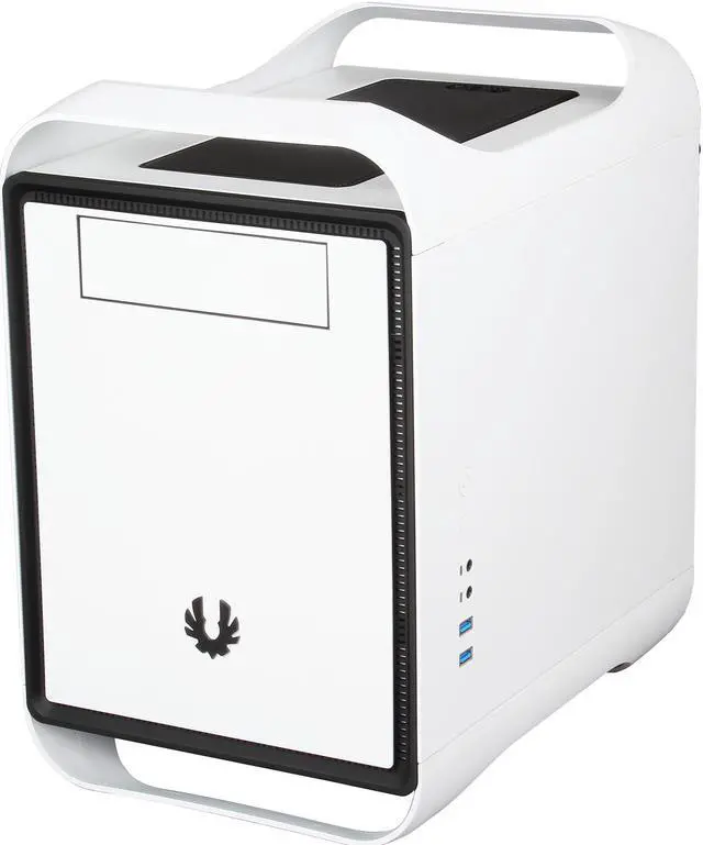Alt view image 3 of 11 - BitFenix Prodigy M Arctic White Steel/ Plastic Micro ATX Mini Tower Computer Case