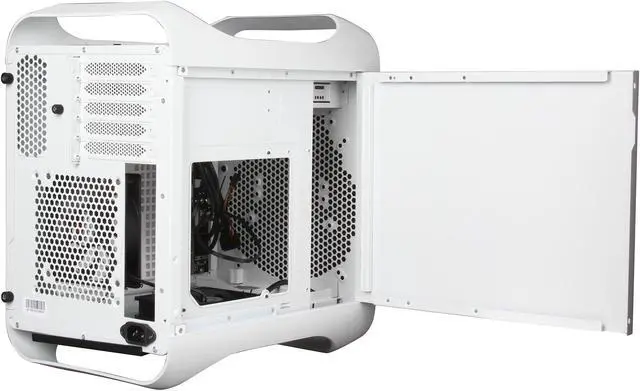 Alt view image 5 of 11 - BitFenix Prodigy M Arctic White Steel/ Plastic Micro ATX Mini Tower Computer Case