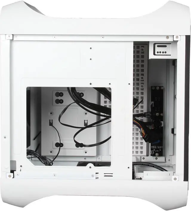 Alt view image 6 of 11 - BitFenix Prodigy M Arctic White Steel/ Plastic Micro ATX Mini Tower Computer Case