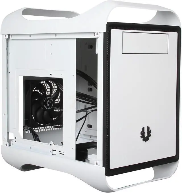 Alt view image 7 of 11 - BitFenix Prodigy M Arctic White Steel/ Plastic Micro ATX Mini Tower Computer Case