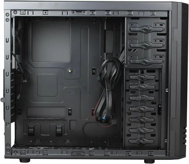 Alt view image 7 of 10 - BitFenix Shadow Series BFC-SDO-150-KKXBR-RP Black Steel / Plastic ATX Mid Tower Computer Case