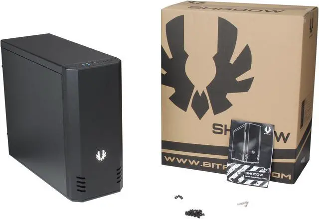 Alt view image 10 of 10 - BitFenix Shadow Series BFC-SDO-150-KKXBR-RP Black Steel / Plastic ATX Mid Tower Computer Case