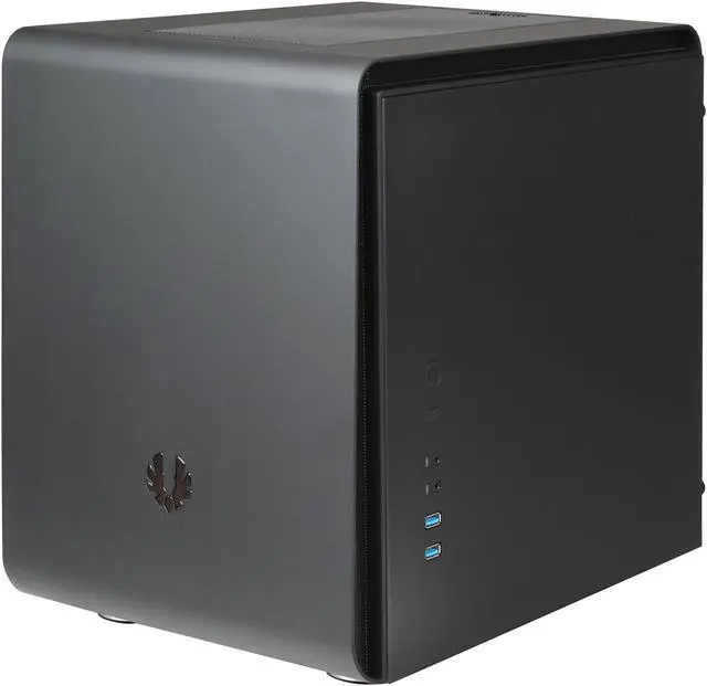 Alt view image 3 of 9 - BitFenix Phenom BFC-PHE-300-KKXKK-RP Midnight Black Steel / Plastic Mini-ITX Tower Computer Case
