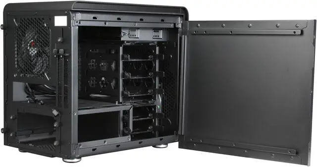 Alt view image 5 of 9 - BitFenix Phenom BFC-PHE-300-KKXKK-RP Midnight Black Steel / Plastic Mini-ITX Tower Computer Case