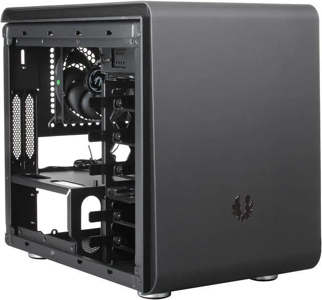 Alt view image 7 of 9 - BitFenix Phenom BFC-PHE-300-KKXKK-RP Midnight Black Steel / Plastic Mini-ITX Tower Computer Case