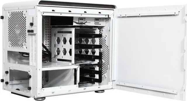 Alt view image 6 of 12 - BitFenix Phenom BFC-PHE-300-WWXKK-RP Arctic White Steel / Plastic Mini-ITX Tower Computer Case