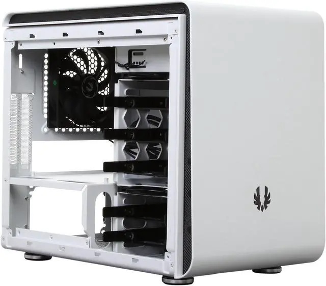 Alt view image 8 of 12 - BitFenix Phenom BFC-PHE-300-WWXKK-RP Arctic White Steel / Plastic Mini-ITX Tower Computer Case