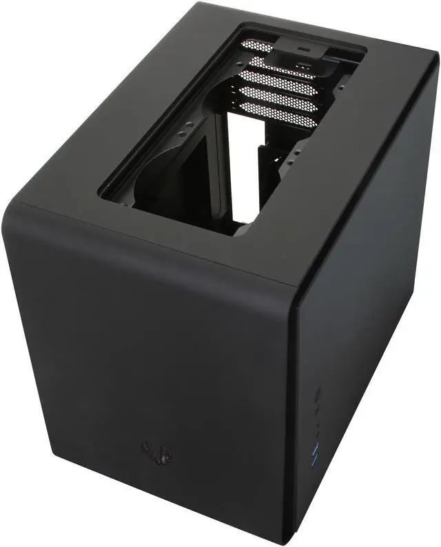 Alt view image 9 of 11 - BitFenix Phenom M BFC-PHM-300-KKXKK-RP Midnight Black Steel / Plastic Micro ATX Mini Tower Computer Case