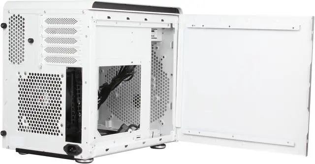 Alt view image 6 of 11 - BitFenix Phenom M BFC-PHM-300-WWXKK-RP Arctic White Steel / Plastic Micro ATX Mini Tower Computer Case