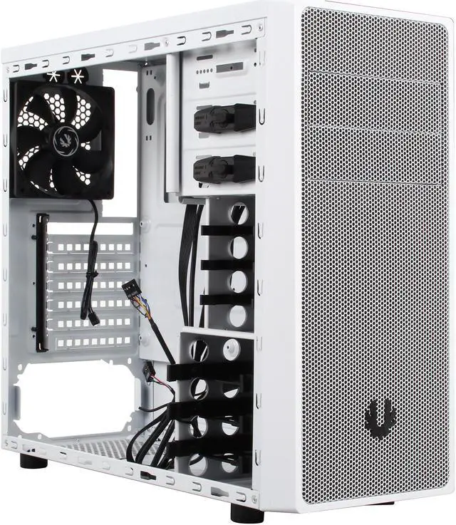 Alt view image 7 of 10 - BitFenix BFC-NEO-100-WWXKW-RP White body with white front panel Steel / Plastic ATX Mid Tower Computer Case