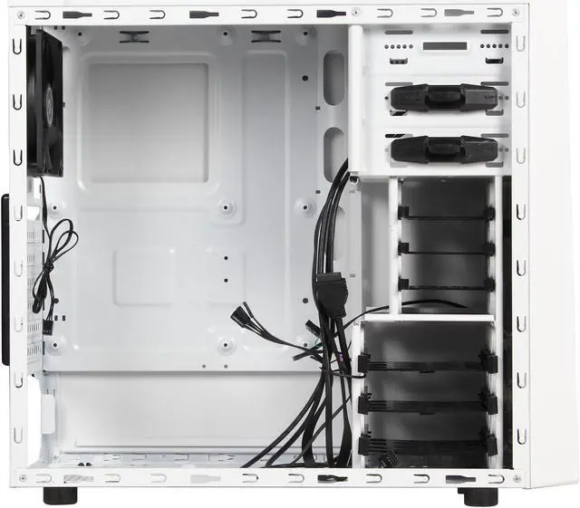 Open Box: BitFenix Neos Window Side Panel Computer Case, White/Purple ...