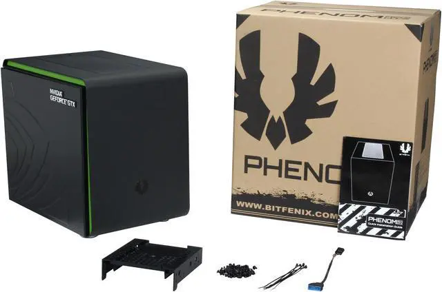 Alt view image 9 of 9 - BitFenix BFC-PHM-300-KKXKK-NV Black Steel, Plastic, SofTouch Computer Case PS2 ATX (bottom, multi direction) Power Supply