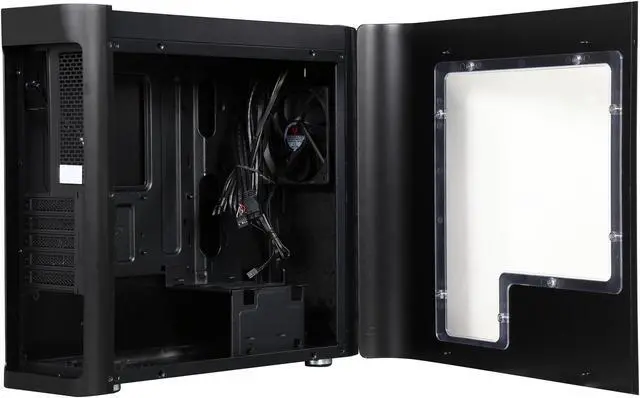 Alt view image 5 of 10 - BitFenix BFC-PAN-300-KKWN1-RP Black Aluminum, Steel, Plastic Computer Case PS2 ATX, up to 180mm in length Power Supply