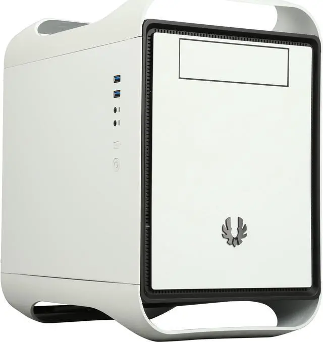 Main image of BitFenix Prodigy M Window Side Panel Computer Case, White, BFC-PRM-300-WWWKW-RP, Micro ATX / Mini-ITX Form Factor, Compatible with ATX PSU
