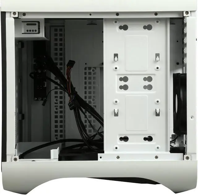 Alt view image 6 of 9 - BitFenix Prodigy M Window Side Panel Computer Case, White, BFC-PRM-300-WWWKW-RP, Micro ATX / Mini-ITX Form Factor, Compatible with ATX PSU