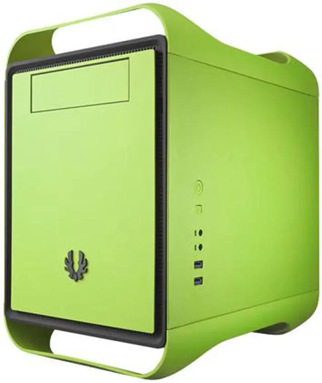 Alt view image 3 of 12 - BitFenix Prodigy M Window Side Panel Computer Case, Green, BFC-PRM-300-GGWKK-RP, Micro ATX / Mini-ITX Form Factor, Compatible with ATX PSU