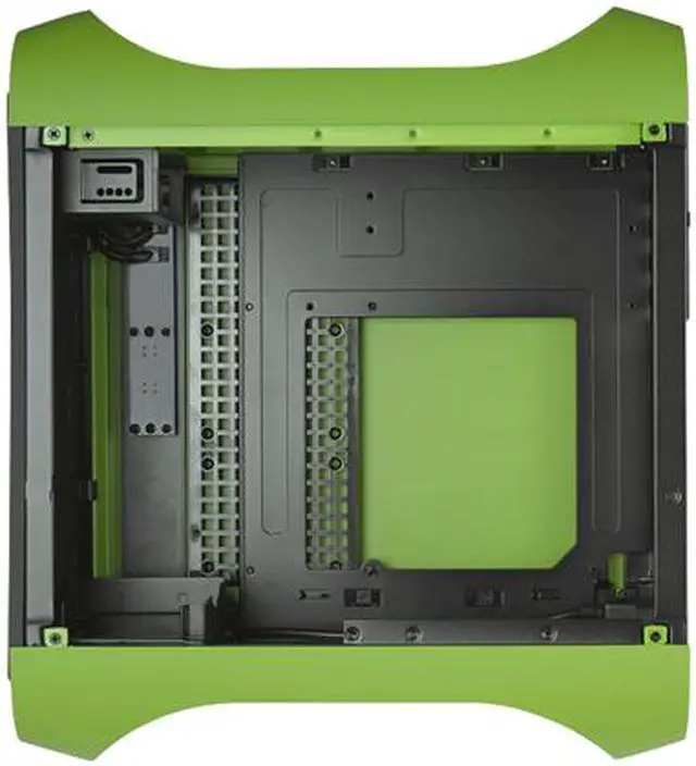 Alt view image 9 of 12 - BitFenix Prodigy M Window Side Panel Computer Case, Green, BFC-PRM-300-GGWKK-RP, Micro ATX / Mini-ITX Form Factor, Compatible with ATX PSU