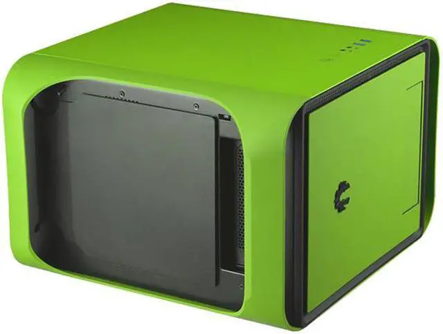 Alt view image 12 of 12 - BitFenix Prodigy M Window Side Panel Computer Case, Green, BFC-PRM-300-GGWKK-RP, Micro ATX / Mini-ITX Form Factor, Compatible with ATX PSU
