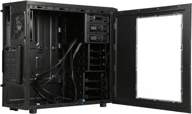 Alt view image 5 of 9 - BitFenix Neos Window Side Panel Computer Case, Black/Blue, BFC-NEO-100-KKWSB-RP, ATX/Micro ATX/Mini-ITX Form Factor, Compatible with ATX PSU