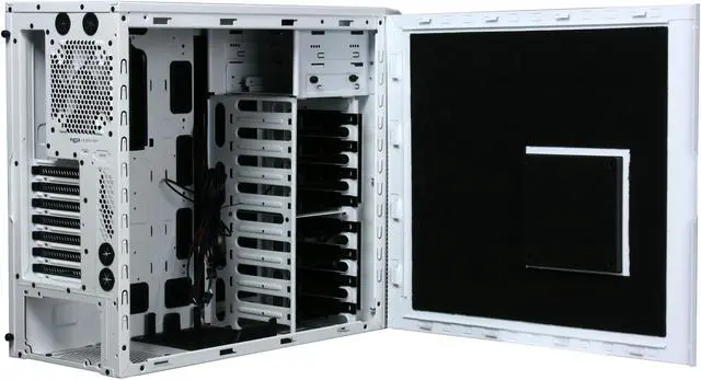 Alt view image 6 of 11 - Fractal Design Define R3 White ATX Mid Tower Silent PC Computer Case