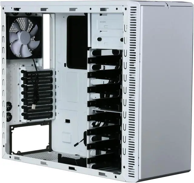 Alt view image 8 of 11 - Fractal Design Define R3 White ATX Mid Tower Silent PC Computer Case