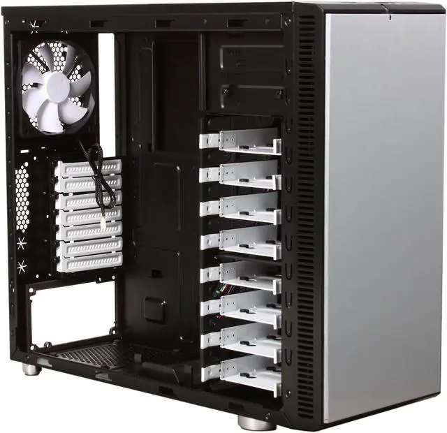 Alt view image 7 of 10 - Fractal Design Define R3 Silver Arrow ATX Mid Tower Silent PC Computer Case