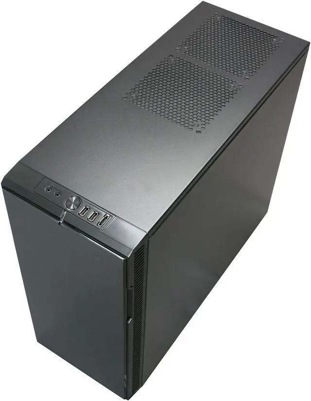 Alt view image 9 of 11 - Fractal Design Define R3 Titanium Grey ATX Mid Tower Silent PC Computer Case
