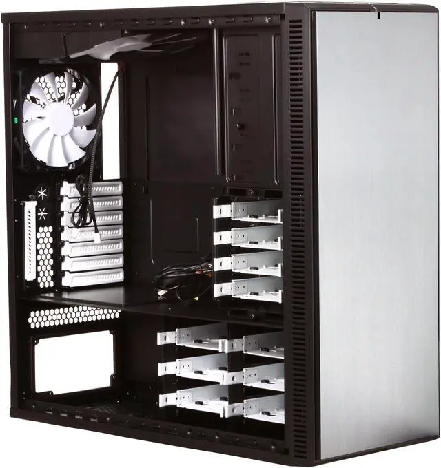 Alt view image 7 of 10 - Fractal Design Define XL Titanium Grey ATX Full Tower Silent PC Computer Case