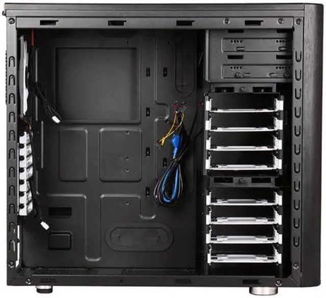 Alt view image 6 of 10 - Fractal Design Arc Midi Black High Performance PC Computer Case w/ USB 3.0 and 3 x Fractal High Performance 140mm fans