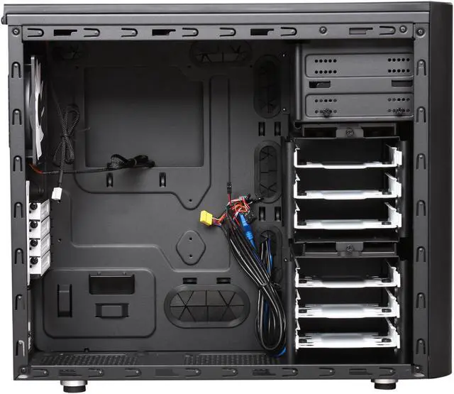 Alt view image 7 of 10 - Fractal Design Arc Mini Black High Performance PC Computer Case w/ USB 3.0 and 3 Fractal Design Silent Fans