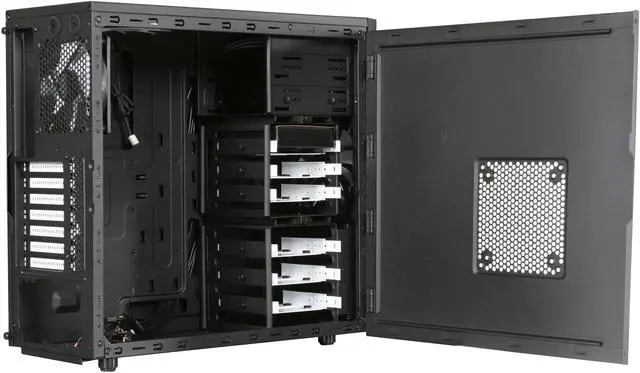 Alt view image 5 of 11 - Fractal Design Core 3000 ATX Mid Tower Computer Case w/ 3 Fans