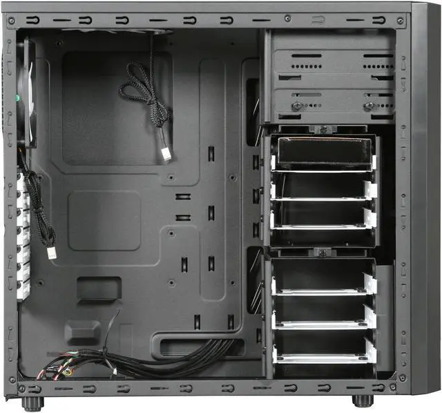 Alt view image 6 of 11 - Fractal Design Core 3000 ATX Mid Tower Computer Case w/ 3 Fans
