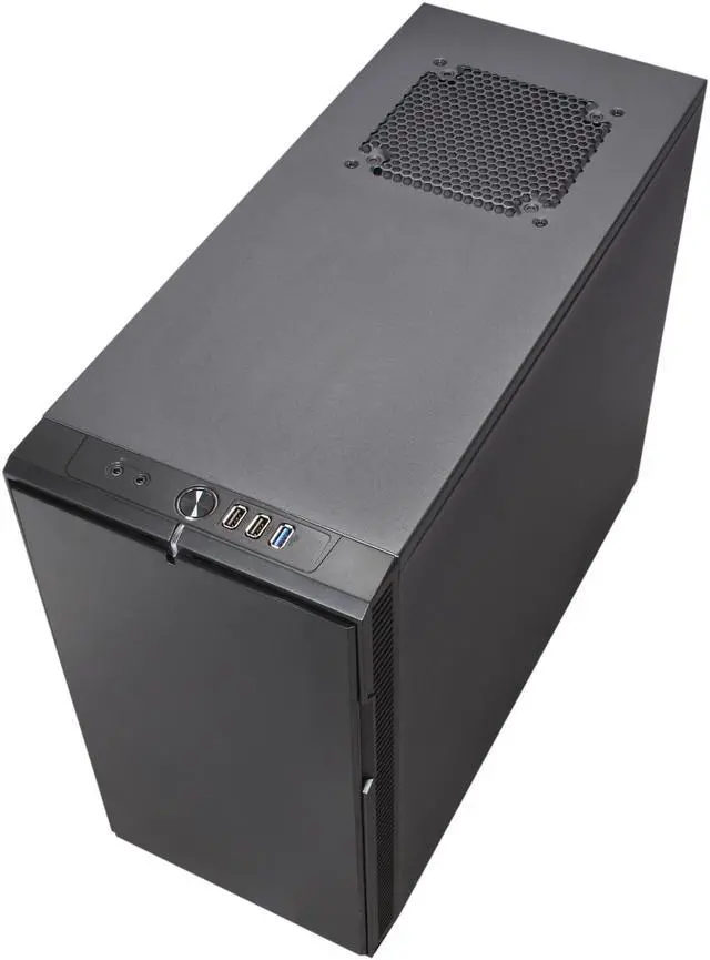 Alt view image 9 of 10 - Fractal Design Define Mini Black Silent MATX Mini Tower Computer Case