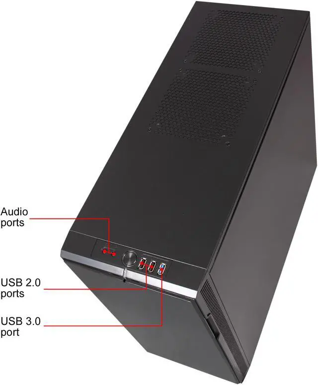 Alt view image 6 of 12 - Fractal Design Define R3 Black Pearl w/ USB 3.0 ATX Mid Tower Silent PC Computer Case