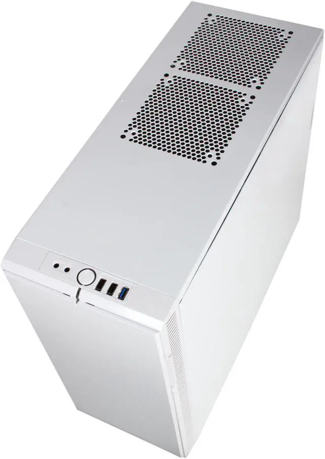 Alt view image 9 of 14 - Fractal Design Define R3 Arctic White w/ USB 3.0 ATX Mid Tower Silent PC Computer Case