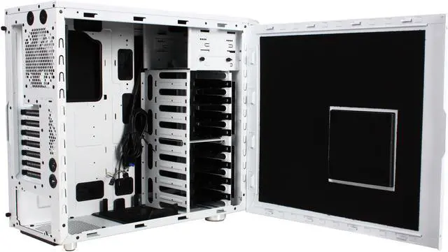 Alt view image 10 of 14 - Fractal Design Define R3 Arctic White w/ USB 3.0 ATX Mid Tower Silent PC Computer Case