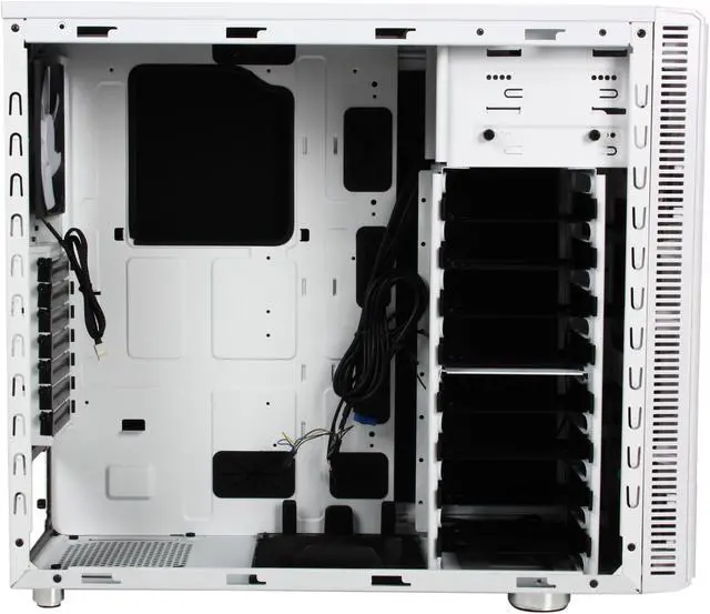 Alt view image 11 of 14 - Fractal Design Define R3 Arctic White w/ USB 3.0 ATX Mid Tower Silent PC Computer Case