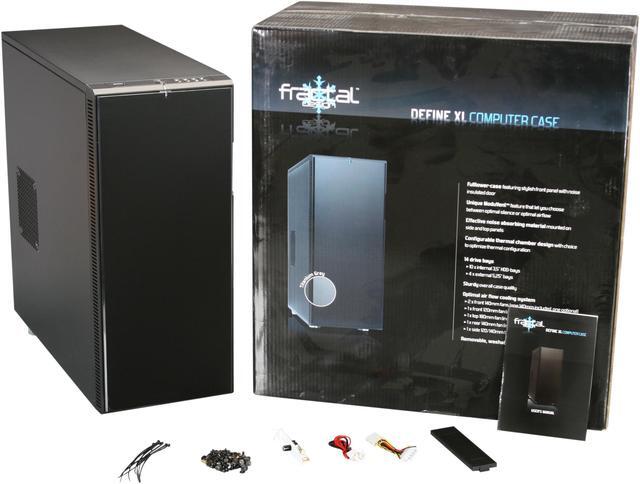 Alt view image 9 of 9 - Fractal Design Define XL Black Pearl w/ USB 3.0 ATX Full Tower Silent PC Computer Case