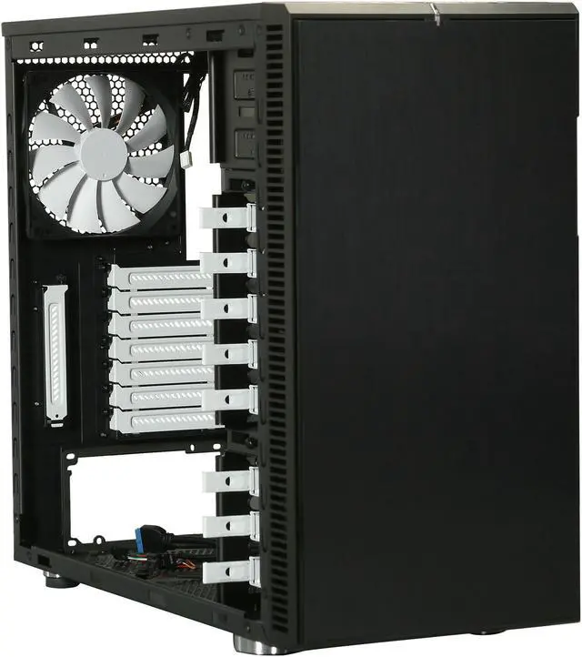 Alt view image 7 of 10 - Fractal Design Define R4 Black Silent ATX Midtower Computer Case
