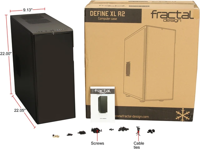 Open Box: Fractal Design Define XL R2 Black Silent EATX Full Tower ...