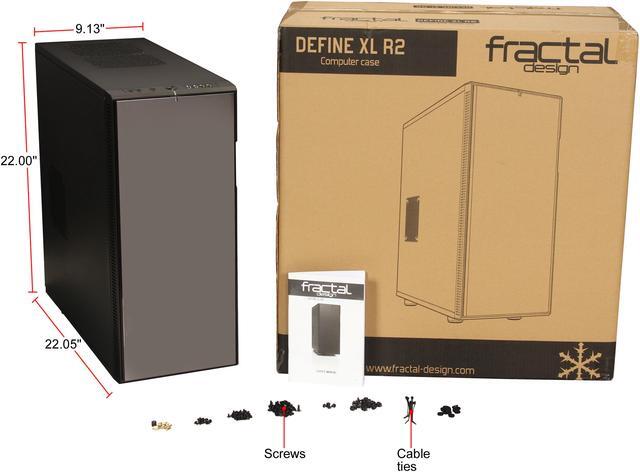 Alt view image 16 of 16 - Fractal Design Define XL R2 Titanium Silent EATX Full Tower Computer Case