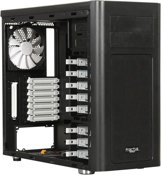 Alt view image 7 of 10 - Fractal Design Arc Midi R2 Black Window High-Airflow ATX Midtower Computer Case