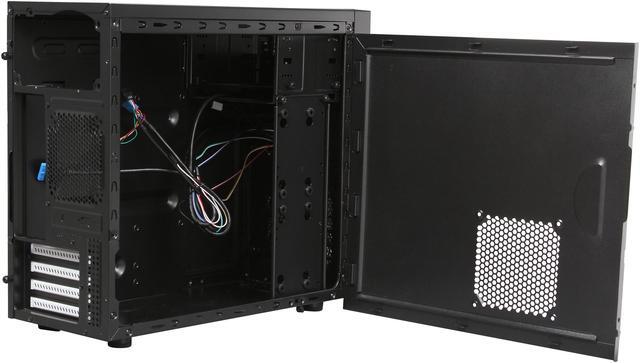 Alt view image 8 of 13 - Fractal Design Core 1000 Black Micro ATX Mini Tower Computer Case