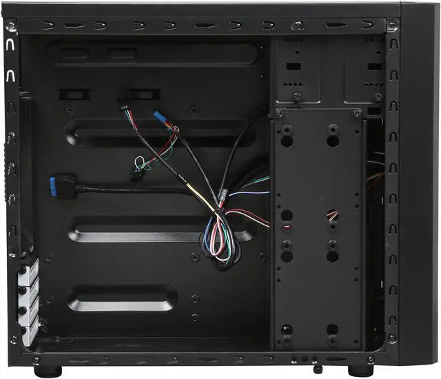 Alt view image 9 of 13 - Fractal Design Core 1000 Black Micro ATX Mini Tower Computer Case