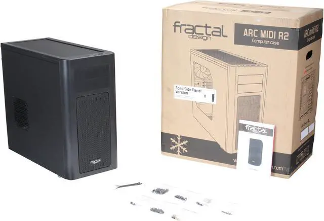 Alt view image 10 of 10 - Fractal Design Arc Midi R2 Black Steel ATX Mid Tower Computer Case