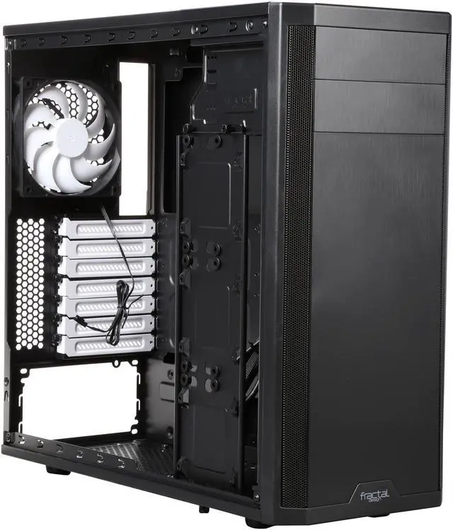 Alt view image 7 of 9 - Fractal Design Core 2300 Black Compact ATX Midtower Computer Case