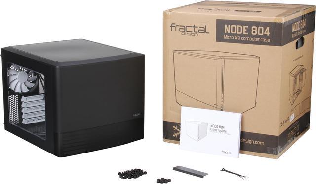 Alt view image 14 of 14 - Fractal Design Node 804 Black Window Aluminum/Steel Micro ATX Cube Computer Case