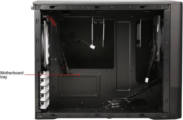 Alt view image 10 of 14 - Fractal Design Node 804 Black Window Aluminum/Steel Micro ATX Cube Computer Case